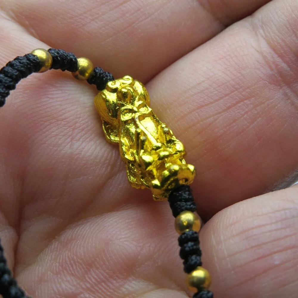 14k overlay Chinese good luck Bracelet